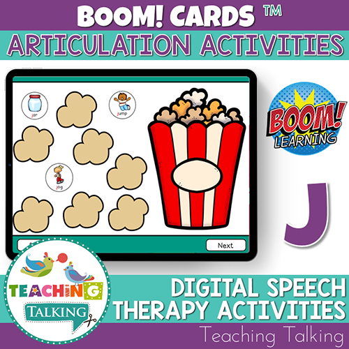 Teaching Talking BOOM Cards BOOM Cards - Articulation Activities for /J/