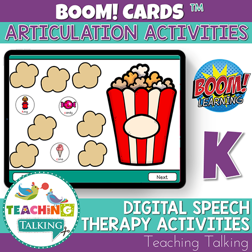 Teaching Talking BOOM Cards BOOM Cards - Articulation Activities for /K/