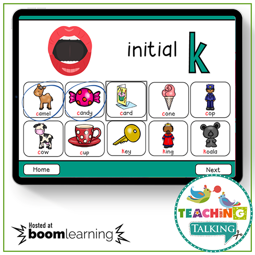 Teaching Talking BOOM Cards BOOM Cards - Articulation Activities for /K/