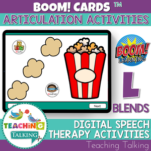 Teaching Talking BOOM Cards BOOM Cards - Articulation Activities for /L/ Blends