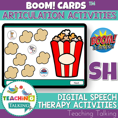 Teaching Talking BOOM Cards BOOM Cards - Articulation Activities for /SH/