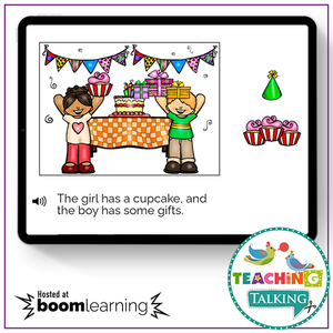 Teaching Talking BOOM Cards BOOM Cards - Following Multi-Step Directions with Plurals