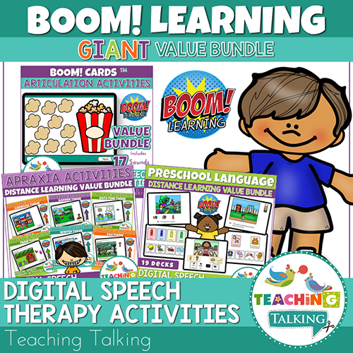 Teaching Talking BOOM Cards BOOM Cards - Speech Therapy GIANT Value Bundle