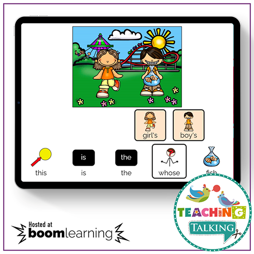 Teaching Talking BOOM Cards BOOM Cards - Using Possessive 's'