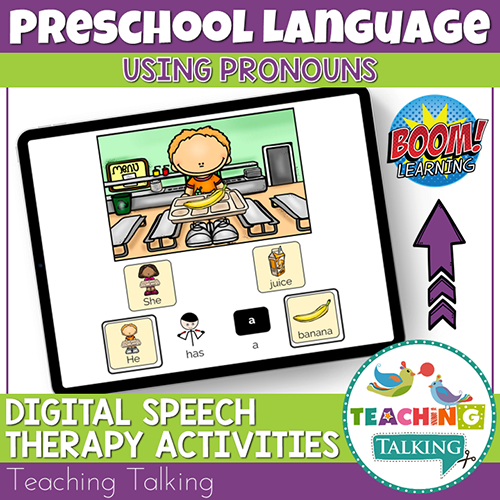 Teaching Talking BOOM Cards BOOM Cards - Using Pronouns