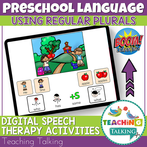 Teaching Talking BOOM Cards BOOM Cards - Using Regular Plurals