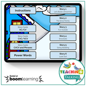 Teaching Talking BOOM Cards BOOM Cards - Winter Theme Apraxia Activities