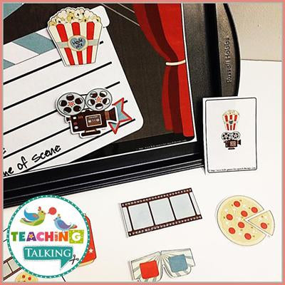 Teaching Talking Movie Night Preschool Language Activities for Speech Therapy
