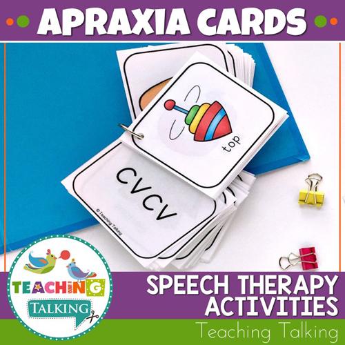 Teaching Talking Printable Apraxia Cards for Speech Therapy