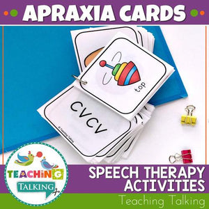 Teaching Talking Printable Apraxia Cards for Speech Therapy