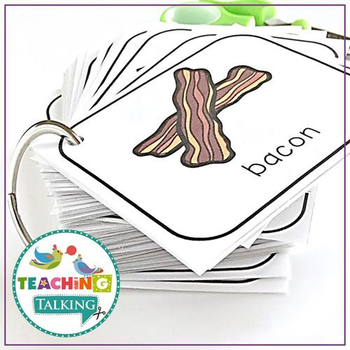 Teaching Talking Printable Apraxia Cards for Speech Therapy