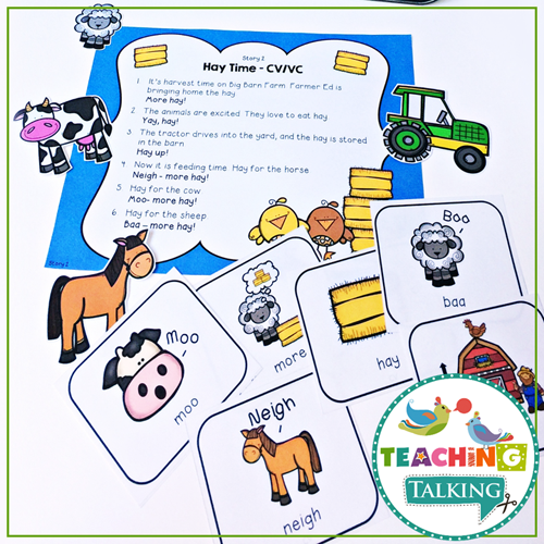 Teaching Talking Printable Apraxia of Speech Activities Farm Pack and BOOM! Cards