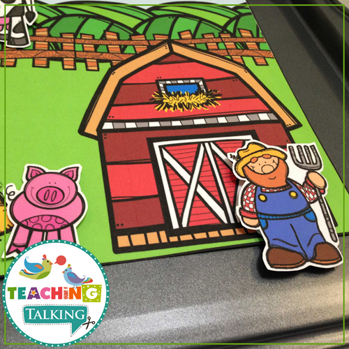 Teaching Talking Printable Apraxia of Speech Activities Farm Pack and BOOM! Cards