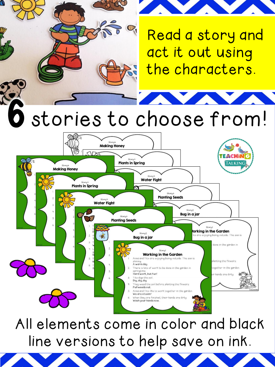 Teaching Talking Printable Apraxia of Speech Activities Garden Pack