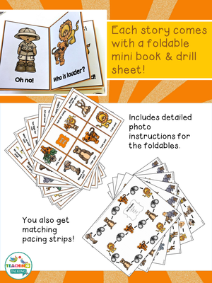 Teaching Talking Printable Apraxia of Speech Activities Zoo Pack and BOOM! Cards