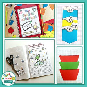 Teaching Talking Printable Articulation and Language Bundles for Interactive Notebooks