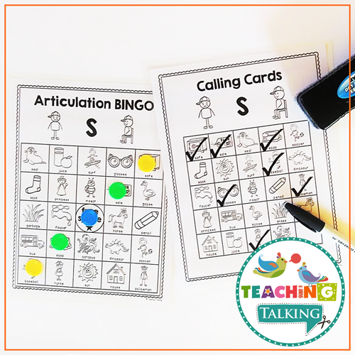 Teaching Talking Printable Articulation BINGO for Speech Therapy Value Bundle