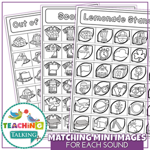 Teaching Talking Printable Articulation Notebooks for S-L-R-Blends and Clusters