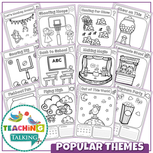 Teaching Talking Printable Articulation Notebooks for S-L-R-Blends and Clusters