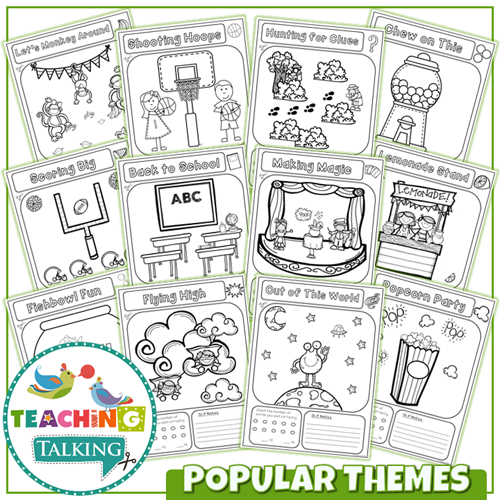 Teaching Talking Printable Articulation Notebooks for SH-CH-TH-J