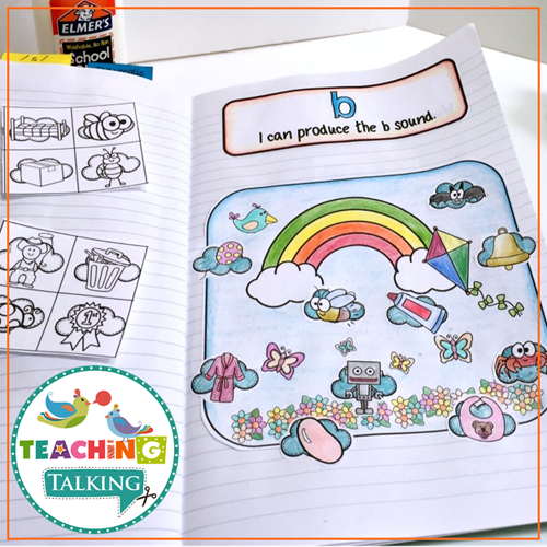 Teaching Talking Printable Articulation Notebooks for Speech Therapy Value Bundle
