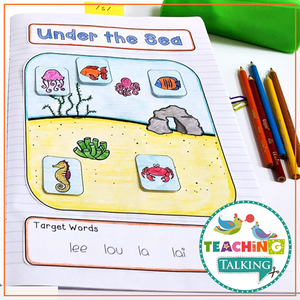 Teaching Talking Printable Articulation Notebooks for Speech Therapy Value Bundle