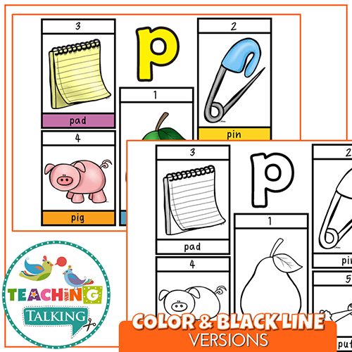 Teaching Talking Printable Articulation "Take Home" Flip Books - Early Sounds