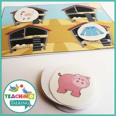 Teaching Talking Printable CCSS Aligned Vocabulary for Kindergarten - Farm Theme