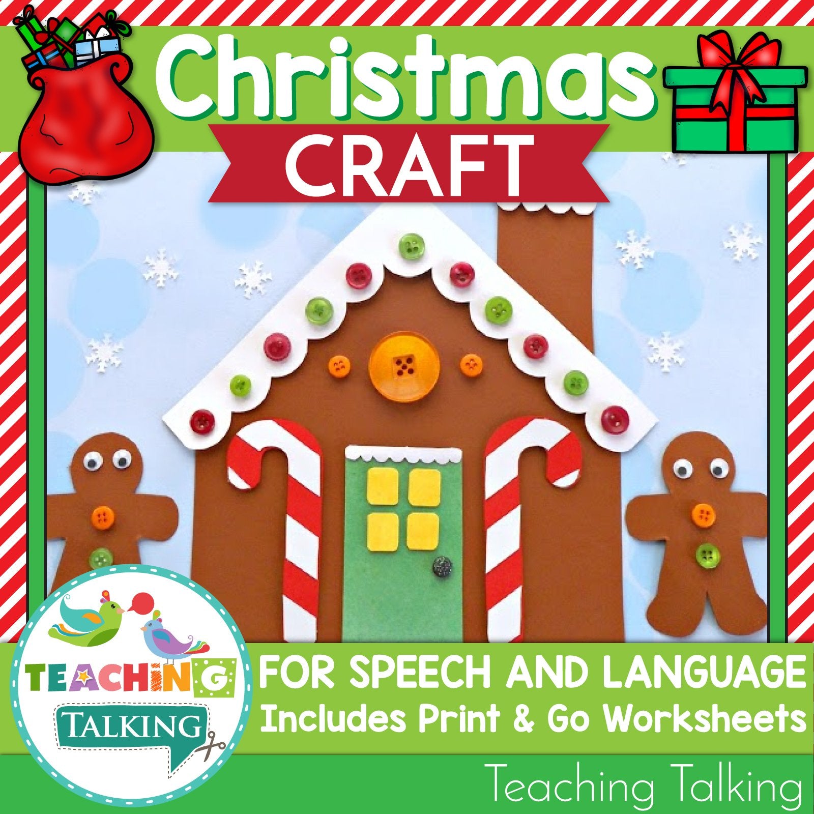 Teaching Talking Printable Christmas Speech Therapy Activities Value Bundle