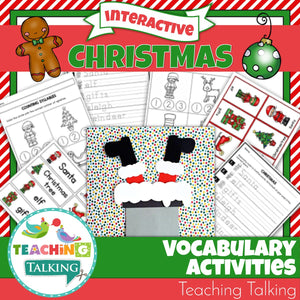 Teaching Talking Printable Christmas Vocabulary Activities