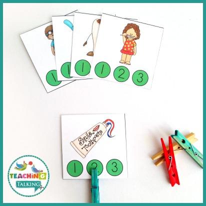 Teaching Talking Printable Dental Health Vocabulary Activities