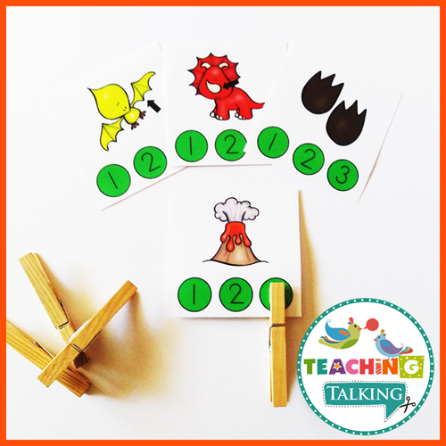 Teaching Talking Printable Dinosaur Vocabulary Activities
