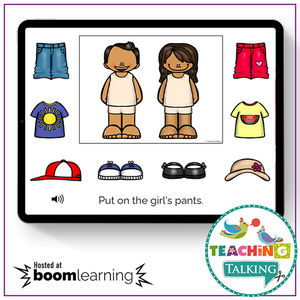 Teaching Talking Printable Dress Up Dolls Speech Therapy Activities for Preschool