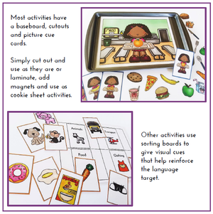 Teaching Talking Printable Early Questions Speech Therapy Activities for Preschool