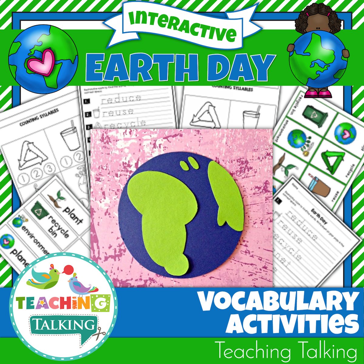 Teaching Talking Printable Earth Day Vocabulary Activities