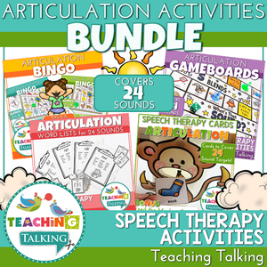 Teaching Talking Printable Everyday Articulation Activities for Speech Therapy