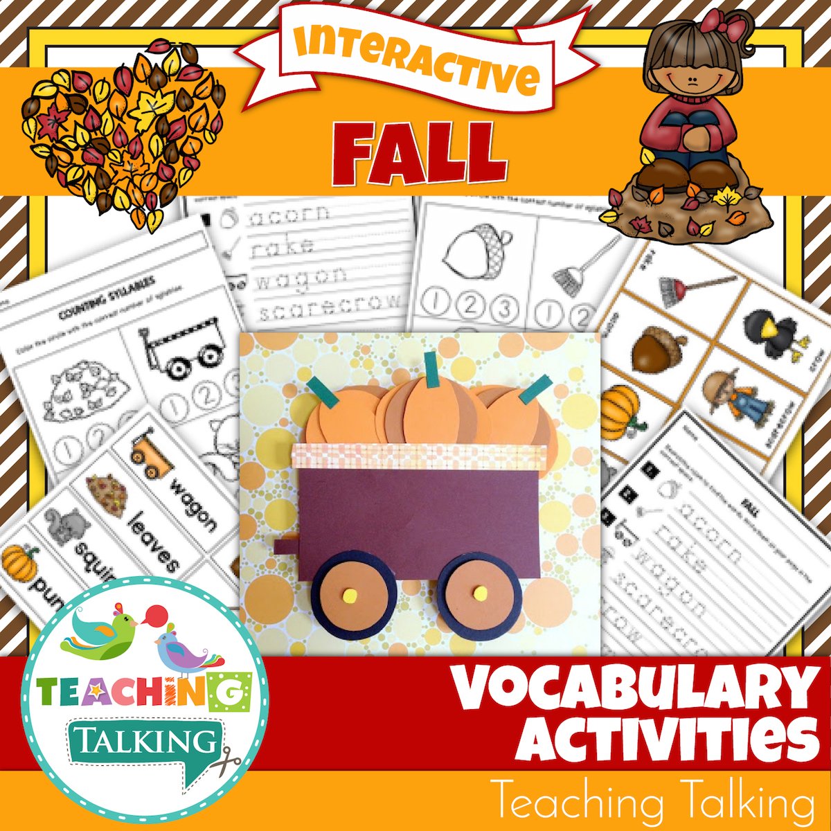 Teaching Talking Printable Fall Vocabulary Activities