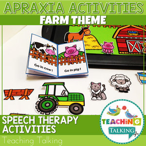 Teaching Talking Printable Farm Speech Therapy Activities Value Bundle
