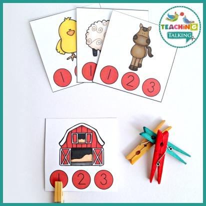 Teaching Talking Printable Farm Vocabulary Activities
