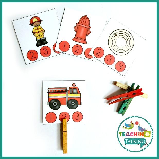 Teaching Talking Printable Fire Safety Vocabulary Activities