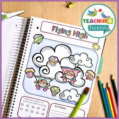 Teaching Talking Printable First Week in Speech - Speech Therapy Notebooks Quick Start Pack