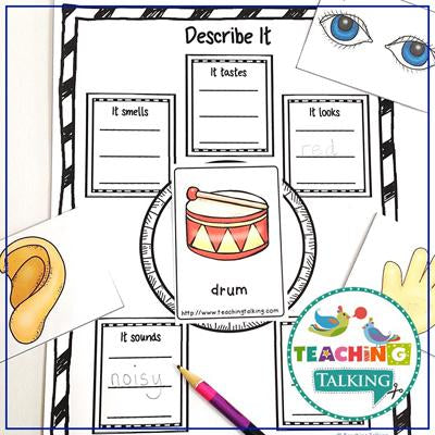 Teaching Talking Printable Five Senses Activities