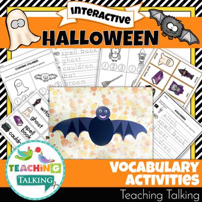 Teaching Talking Printable Halloween Speech Therapy Activities Value Bundle