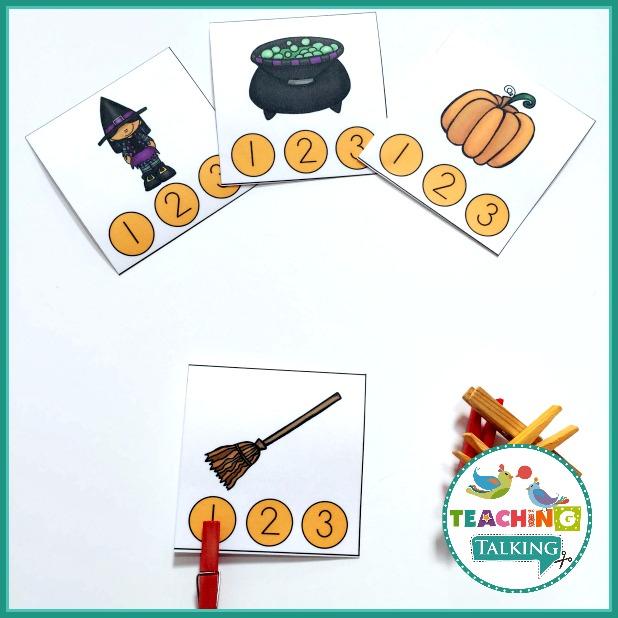 Teaching Talking Printable Halloween Vocabulary Activities