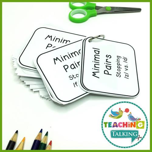 Minimal Pairs Speech Therapy Cards - Teaching Talking