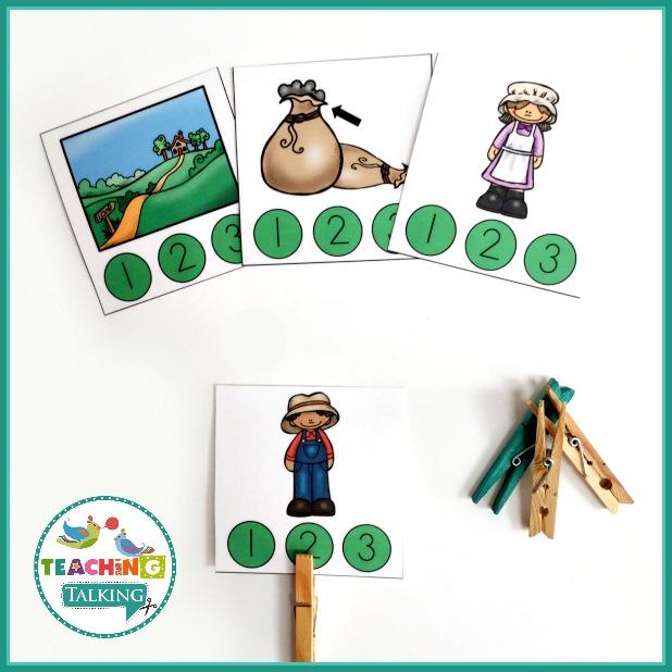 Teaching Talking Printable Nursery Rhyme Activities for Baa Baa Black Sheep