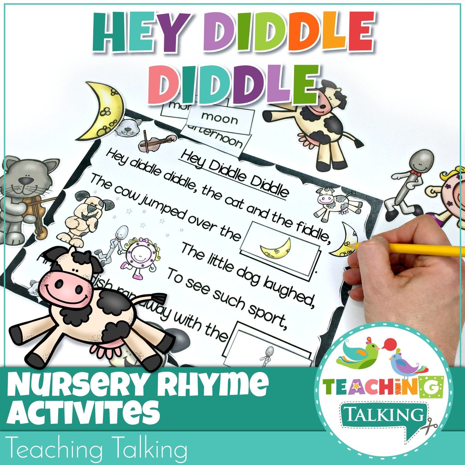 Nursery Rhyme Activities for Hey Diddle Diddle - Teaching Talking