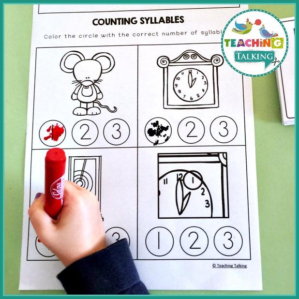 Teaching Talking Printable Nursery Rhyme Activities for Hickory Dickory Dock