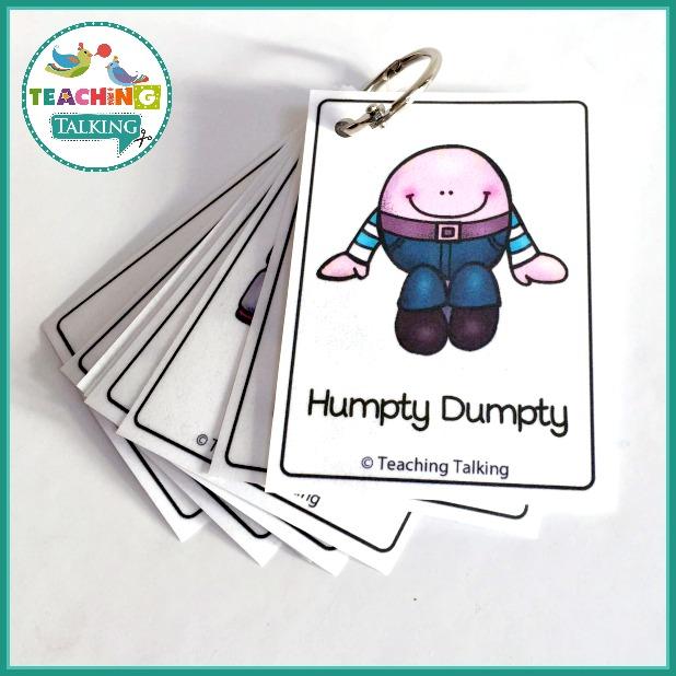 Teaching Talking Printable Nursery Rhyme Activities for Humpty Dumpty
