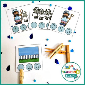 Teaching Talking Printable Nursery Rhyme Activities for Little Bo Peep